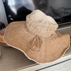 Mango Unisex Straw Beach Sun Hat NWOT